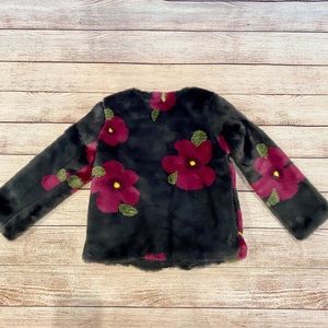 Faux fur kids coat